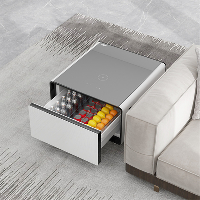 65L Cubage Mini Smart Side Tea Table с беспроводной зарядкой и холодильным ящиком