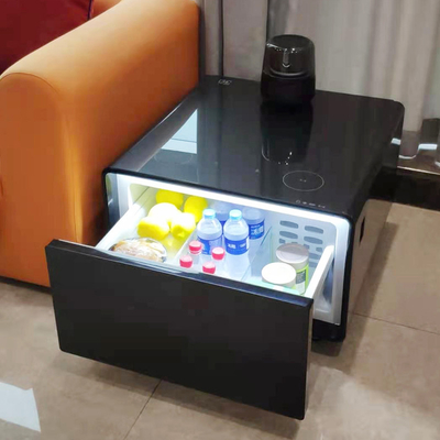 Умный кофейный стол из нержавеющей стали с беспроводной зарядкой 65L