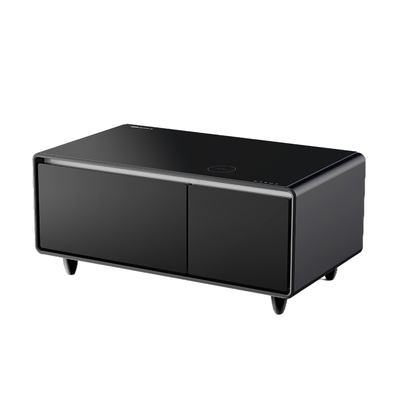Алюминиевый металлический тип Primst Smart Coffee Table с беспроводной зарядкой и замороженным ящиком